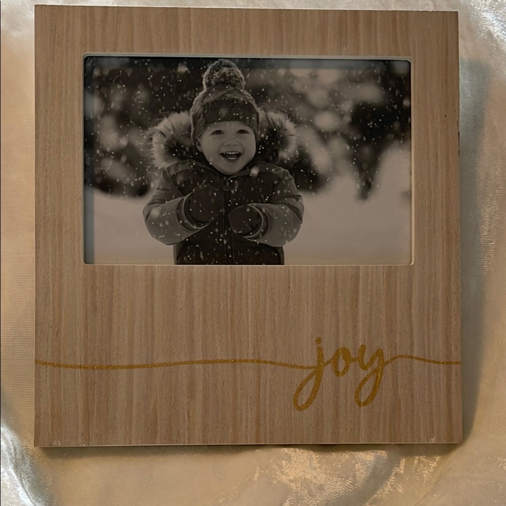 Joy Wooden Photo Frame